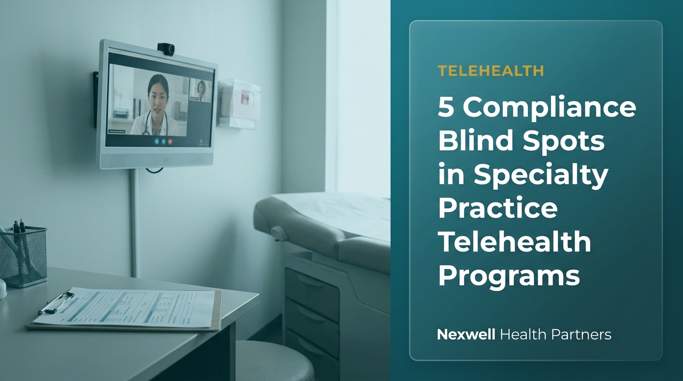 5 Compliance Blind Spots in Specialty Practice Telehealth Programs